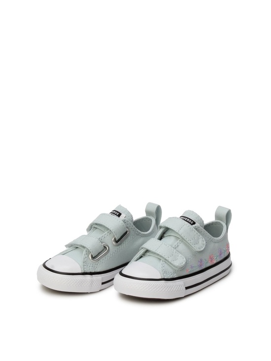 Converse Other - CONVERSE Chuck Taylor All Star Easy-On Velcro Embroidered Floral Kids Size 7 NEW
